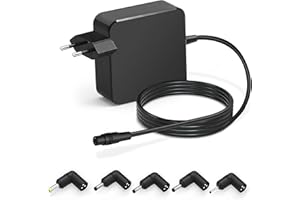 GBMGLRY 65W 45W Chargeur universel pour ordinateur portable Alimentation Asus VivoBook ZenBook NoteBook A52F A53E A53S A54C A55A A56C A56CA Len ovo IdeaPad Portable PC Adaptateur avec 5 connecteurs différents