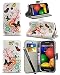 Produktbild Neu Creative Grafische Muster Portemonnaie Hülle Gedrucktes Design mit Integrierter Ständer & Große Eingabestift für Microsoft Lumia Huawei Apple HTC Sony Samsung Motorola - Schmetterling Breeze, Apple iPhone 6 (4.7 inch)