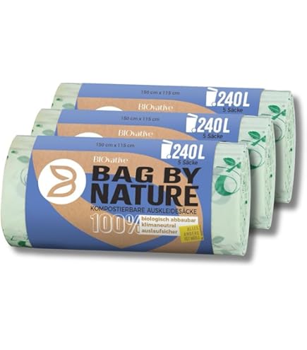 10 Sacchi Biodegradabili 90x120 Cm - Per Rifiuti Organici, Compostabili, UNI EN 13432 - Foto 6