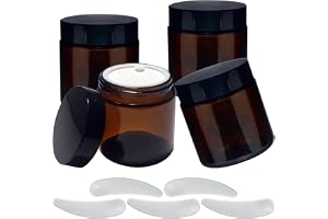 4 stycken salvadosor, 100 ml krämburkar för påfyllning, krämbehållare, liten burk med lock, reseprovbehållare, bärnstensglas, tom burk för kosmetika, lotioner, krämer
