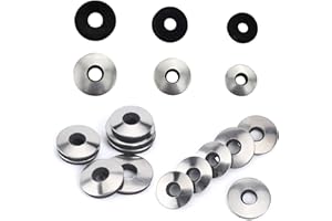 HJYZY 138 arandelas de goma de neopreno de sellado de acero inoxidable EPDM para tornillos #4/#5/#6