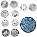 10pcs Nail Art Stencils Stamping Template Polish Print Nail Image Plate Stamper Scraper Set DIY Manicure Tools