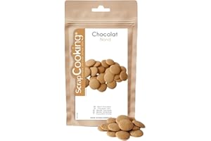 ScrapCooking - Palets de Chocolat Blond 190g - Chocolat pour Pâtisserie - 9606