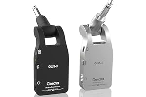 Getaria Sistemi di Chitarra 5.8Ghz Wireless Chitarra Trasmettitore e Ricevitore Con 4 canale Trasmettitore Chitarra Elettrica Per Elettrica Chitarra Basso… (GWS-8)