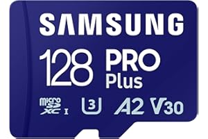 Samsung Karta Microsd Pro Plus i Adapter SD, 128 GB, do Gier Mobilnych na Smartfonach, Tabletach i Konsolach Przenośnych, Uhs-I U3, Full HD i 4K UHD, Odczyt 180 Mb/S, Zapis 130 Mb/S, Mb-Md128Sa/Eu