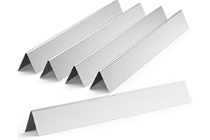 ONLY FIRE Onlyfire Grill à gaz de Rechange en Acier Inoxydable Barres de Surface/Plaque de Chaleur pour Weber 7537, Lot de 5, 57,2 cm