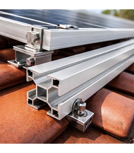NIBLO Solar Schiene Typ S – 240 Cm, 40x40 Mm, Alu-Montageprofil Für PV-Anlagen, 0% MwSt. Für Privatkunden