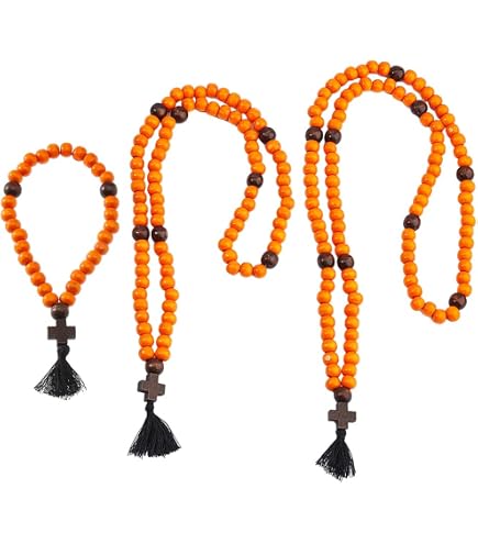 Chotki Chapelet Pendentif bénir Chrétien Orthodox Grec Fait Main 300 Noeuds Couleur Noir avec Croix du Mont Athos (Grece