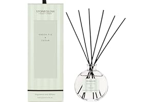 Stoneglow Modern Classics Collection - Green Fig & Cedar 120ml Scented Reed Diffuser - (Green)