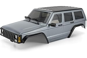 INJORA 6.10in Passo Abs Hardtop Cherokee Carrozzeria per 1/18 RC Crawler TRX4M Bronco Defender Telaio