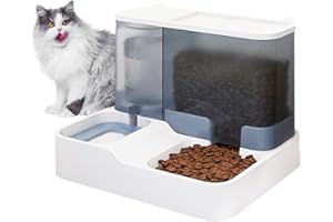 Auflosung Distributeur Croquettes et Eau,Abreuvoir et Alimentateur Automatique avec Distributeur d'eau et Distributeur pour Animaux,Gamelle Nourriture