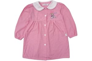 Primo della Classe Grembiule Asilo per bambina, Divisa Scolastica a Quadretti rosa e bianco, adatto alla Scuola Materna bimba
