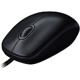 Logitech M100 USB Wired Mouse, Compatible with PC, Mac, Laptop, 1000 DPI Optical Tracking, Suitable for Right and Left Hand Use