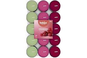 Bolsius - 30 Bougies Chauffe-Plat Parfumées – Mangue - Durée de Combustion de 3.5 Heures - Diamètre 38 mm - Extraits Naturels - Contient de la Cire Végétalienne - Sans Huile de Palme