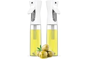 ACTIVOTEX Ölsprüher. Ölspray für die Küche Ölsprühflasche für Gasgrill 2 Stück Olivenöl Spray Salat Öilspender für Speiseöl Öl- und Essigsprüher. Kochspray Airfryer Sprühflasche für Öl und Zitrone