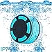 Produktbild ParaCity Dusch-Lautsprecher, wasserdicht IP67, tragbares kabelloses Design mit Bluetooth 4.0, Lautsprecher mit Super Bass HD-Sound und LED-Licht, für Pool / Strand / Bad / Boot / Sauna / Spa hellblau