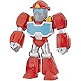 Playskool Heroes Transformers Rescue Bots Academy Mega Mighties Heatwave The Fire-Bot 10-Inch Robot Action Figure, Collectible Toys for Kids Ages 3 and Up