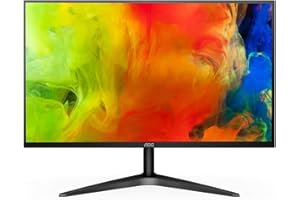 AOC 24B1H - 24 Inch FHD Monitor, 60Hz, MVA, 5ms Ultra Slim, Flickerfree, LowBlue mode (1920 x 1080 @60Hz, HDMI/VGA)