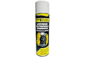 carretcar europea Limpiador de Frenos en Spray 1 Unidad 500 ml – Brake Cleaner para Coches, Motos, Bicis, Maquinaria | Limpiafrenos de Evaporación Rápida, Sin Residuos, No corrosivo, Sin acetona
