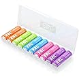 EBL AA Rechargeable Batteries 2500mAh High Capacity Long Lasting Ni-Mh Batteries 10 packs