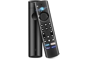 SUOXIOM Mando a Distancia de Voz de Repuesto (4TH) Compatible con AMZ Fir-e TV S-Tick (2 y 3 Gen, 4K, 4K MAX, Lite, HD), Fir-es TV Cube (2nd y 3rd Gen)