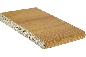 EUROCELL Light Oak, 200mm 1m Long Laminate Window Board Cill Moisture-Resistant 23mm Chipboard UPVC Plastic Internal Sill Polyboard Duraboard