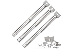 Coisien Uniwersalny palnik, regulowany palnik ze stali nierdzewnej 30,8 do 44,9, akcesoria do części zamiennych do grilla gazowego, uniwersalny palnik do Master Forge Perfect Flame Uniflame Lowes i