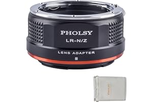 PHOLSY Adattatore di Montaggio Lente Compatibile con Obiettivi Leica R e Corpo Fotocamera Nikon Z, Z fc, Z30, Z9, Z8, Z6 II, Z7 II, Z6, Z7, Z5, Z50