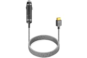 TAIFU Câble de Charge de Voiture 12V vers Connecteur XT60 pour Ecoflow Delta/River/River 2 Series, Bluetti EB55, Anker 757/767 station Anker SOLIX C200 C300 C1000 F2000 16AWG Allume-Cigare Adaptateur
