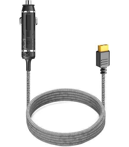 16AWG XT60 Auto Ladekabel - 2M KFZ Ladegerät für Powerstation
