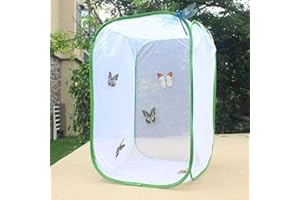 HOMYY Insekt Käfig Netz Schmetterling Lebensraum Groß Netz Käfig Pflanze Glashaus Erscheinen Transparent Wasserdicht Kultivierung Wachsen Zelt Reißverschluss Design - Wie Bild Show, m