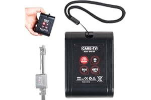 CAMETV CAME-TV Mini 99V Mount Akku 99Wh 6875mAh 15A Draw Wiederaufladbar V-Mount mit 2 D-TAP und 1 USB für Blackmagic BMPCC 4k/6K Pro/Sony FX6/Red Komodo/Canon C70/Z cam E2 V-Mount unt-Batterien
