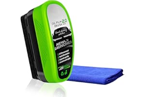 xolear Automotive Oil Film Cleaning Brush 150 ml, Spazzola per la Pulizia del Film 'Olio con 1 Panni, Detergente per Parabrezza Auto per Finestrini Dell'Auto Rimuovi Sporco, Verde