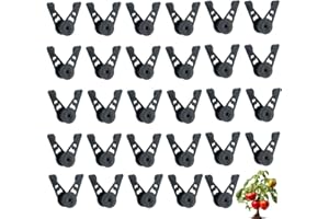 SHUOHONG 30 Stück Pflanzenbieger, 360° Verstellbare Pflanzen Clips, Pflanzenwachstum Bieger Clips, Low Stress Training Clips, Zum Biegen von Pflanzenstämmen und Ändern der Wuchsrichtung (Schwarz)