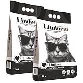 LindoCat Hygienic Perfume-Free Clumping Thick Grain Cat Litter 10Lt x 2