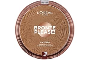 L'OREAL PARIS L'Oréal Paris Joli Bronze Terra Make Up Abbronzante Viso in Polvere, Texture Leggera, 03 Amalfi, 18 g