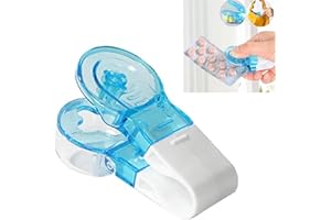 VACCLO Portable Pill Taker - Blister Pack Pill Popper and Splitter with Storage Box - Handy Pills Pack Opener Assistance Tool - Easy-to-Use Pill Puncher Tool (1 Pcs)