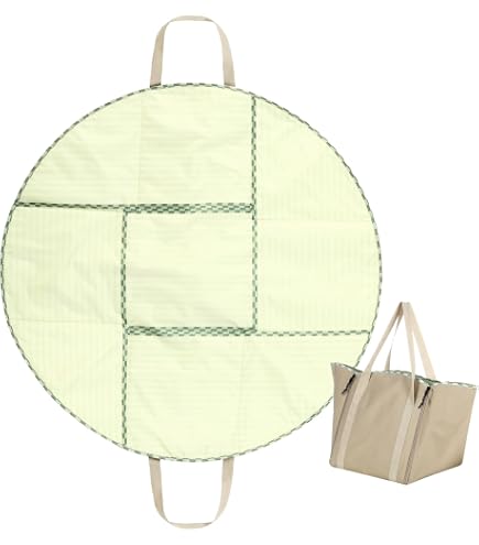 Runde Wasserdichte Picknickdecke – 200 X 200 Cm, Faltbar, Für Strand, Camping & Park