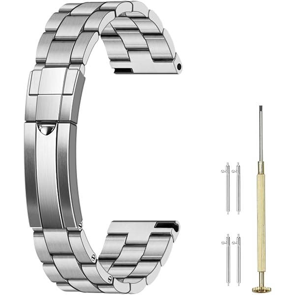 Bracelet Montre Argent Massif 19 Mm – Liens Solides à Vis Pour Seiko 5 SNXS73K1 SNXS75 SNXS77 SNXS79 – Style Jubilé Élégant
