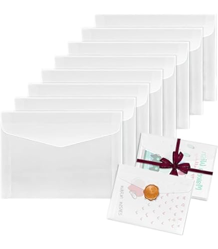 OTCRAFT Pergamentpapier 30 Blatt - Bedruckbares Bastelpapier Für Karten & Einladungen