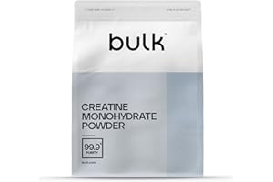 Bulk Créatine Monohydrate Poudre 500 g | 147 portions | Créatine micronisée pure | Non aromatisé | Vegan et Halal | Idéal pour le fitness, l'entraînement et la salle de sport | Facile à dissoudre