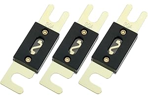 BOJACK 80 Amp 32 V ANL Fusibili piatti per sistema audio e video per auto (confezione da 3 pezzi)