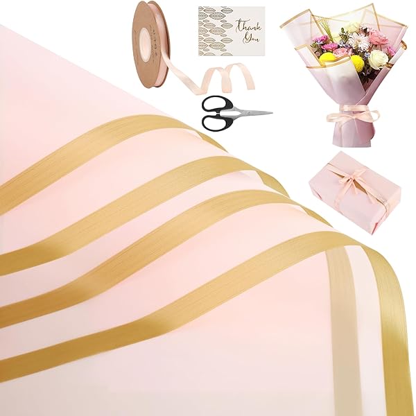 Emballage Cadeau - 10 Pcs Papier Cadeau Décoratif, Papier D'Emballage