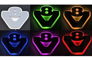 Plaque lumineuse LED RVB 24 V pour camions et camionneurs Scania - 20 couleurs - Argenté mat