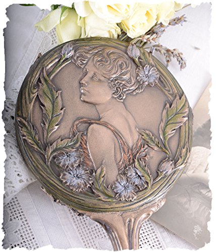 MÄRCHENHAFTER HANDSPIEGEL JUGENDSTIL NYMPHE NOSTALGIE - 5
