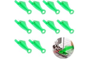 MOKIDO 10 Stück Nadeleinfädler, Einfädelhilfe für Nähnadeln, Nadeleinfädler für Nähmaschinen, Automatischer Einfädler, Kunststoff Nähnadeln Einfädler, Nähmaschinen Zubehör für DIY und Nähmaschinen