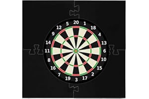 WHRCY Protector Diana Dardos Cuadrado,4 Piezasprotector De Pared para Diana,Anillo Envolvente para Diana De Dardos De 45 Cm,Envolvente Ligero De La Diana, Borde Estable, Protección De Pared