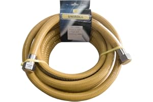 B&M Tubo Flessibile gas 5 mt metri - 1/2" ff inox a norma en 15266 utilizzatori gas domestico Uniroll