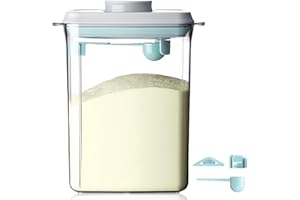 GBKDQQ 2.3L Milchpulver-Spender, Tragbare Versiegelter Milchpulverspender, Milchpulver-Aufbewahrungsbox, Milchpulver Behälter mit Löffel Zur Aufbewahrung Von Baby Milchpulver und Lebensmitteln