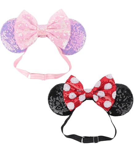 Cerchietto con Orecchie da Topolina per Carnevale Accessori Fun